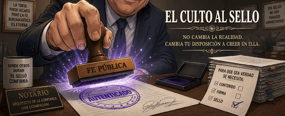 El Culto al Sello: Cuando la tinta pesa más que las ideas