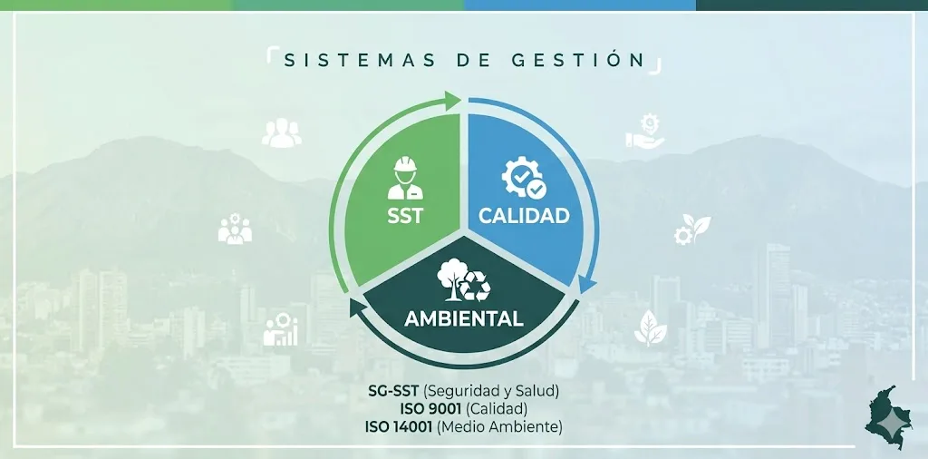 Guía completa de Sistemas de Gestión en Colombia: SST, Calidad y Medio Ambiente