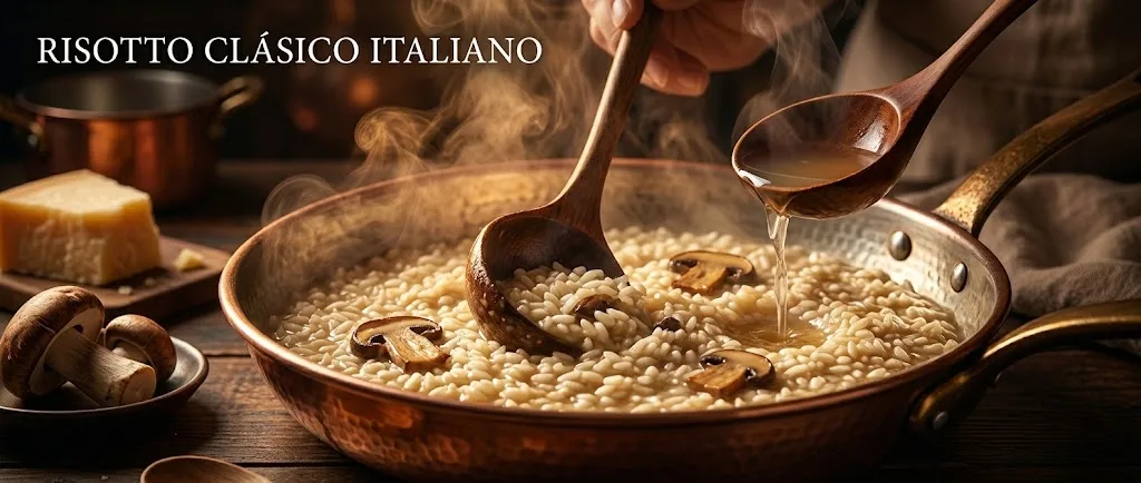 Risotto Clásico Italiano: Técnica, Proceso y por qué no se Puede Apurar