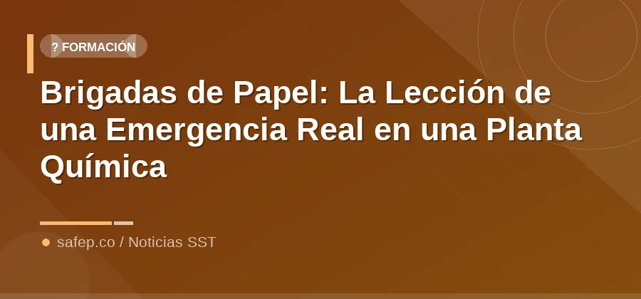 Brigadas de Papel: La Lección de una Emergencia Real en una Planta Química