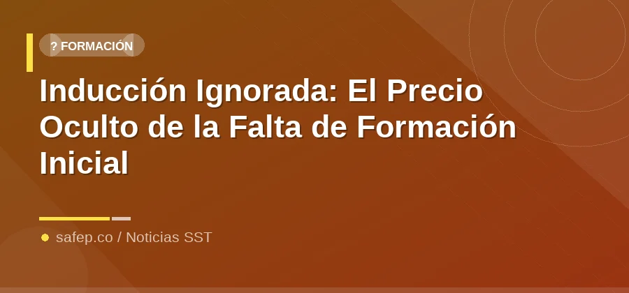 Inducción Ignorada: El Precio Oculto de la Falta de Formación Inicial