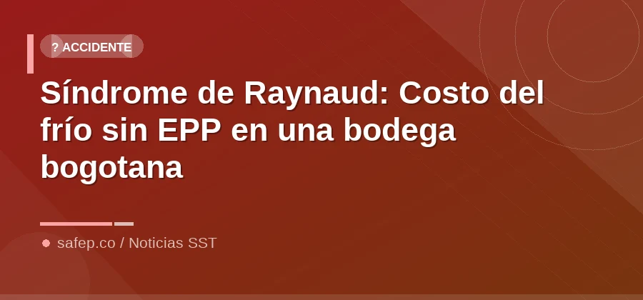 Síndrome de Raynaud: Costo del frío sin EPP en una bodega bogotana